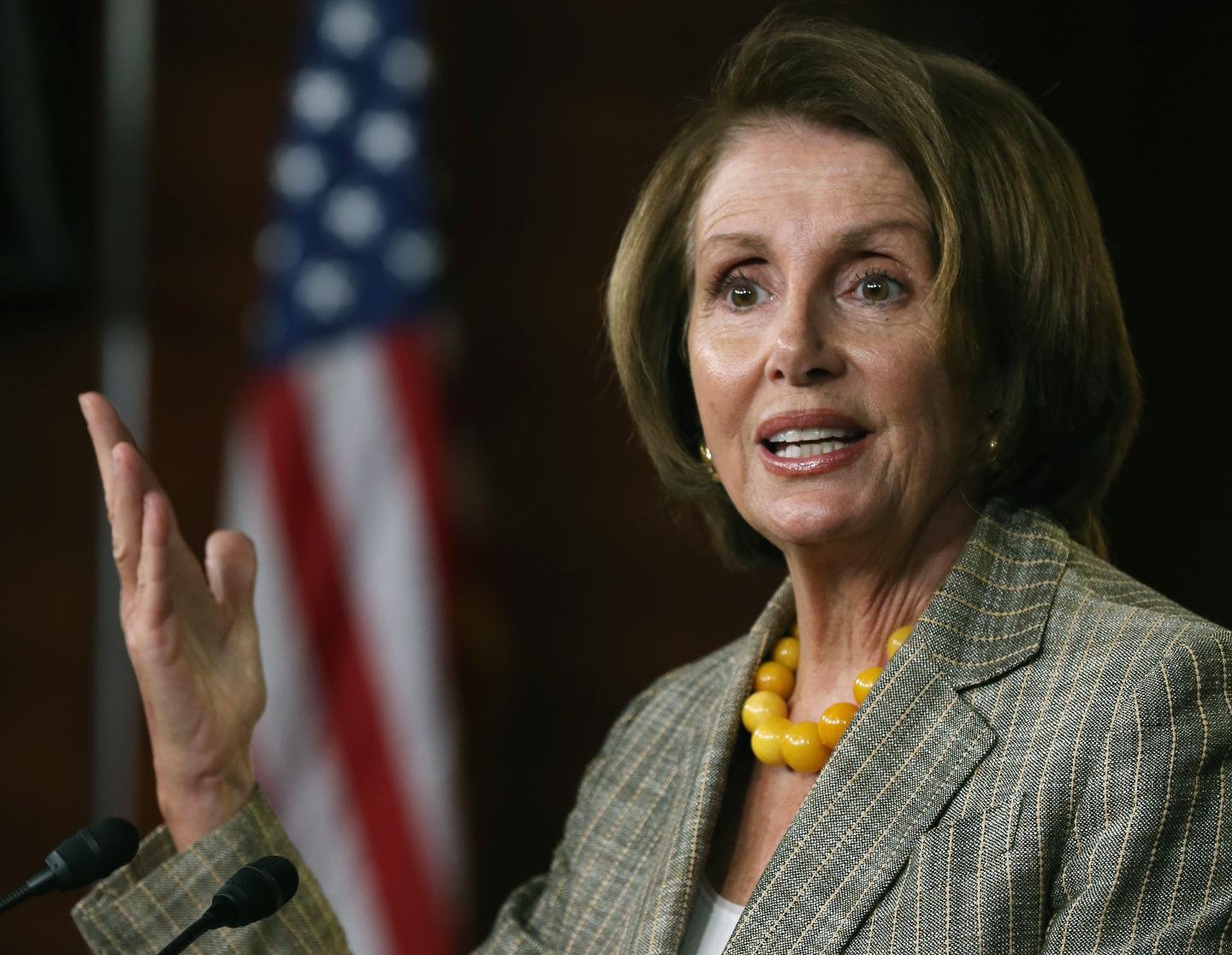 Nancy Pelosi speaks at the U.S. Capitol October 1, 2014 in Washington, D.C.