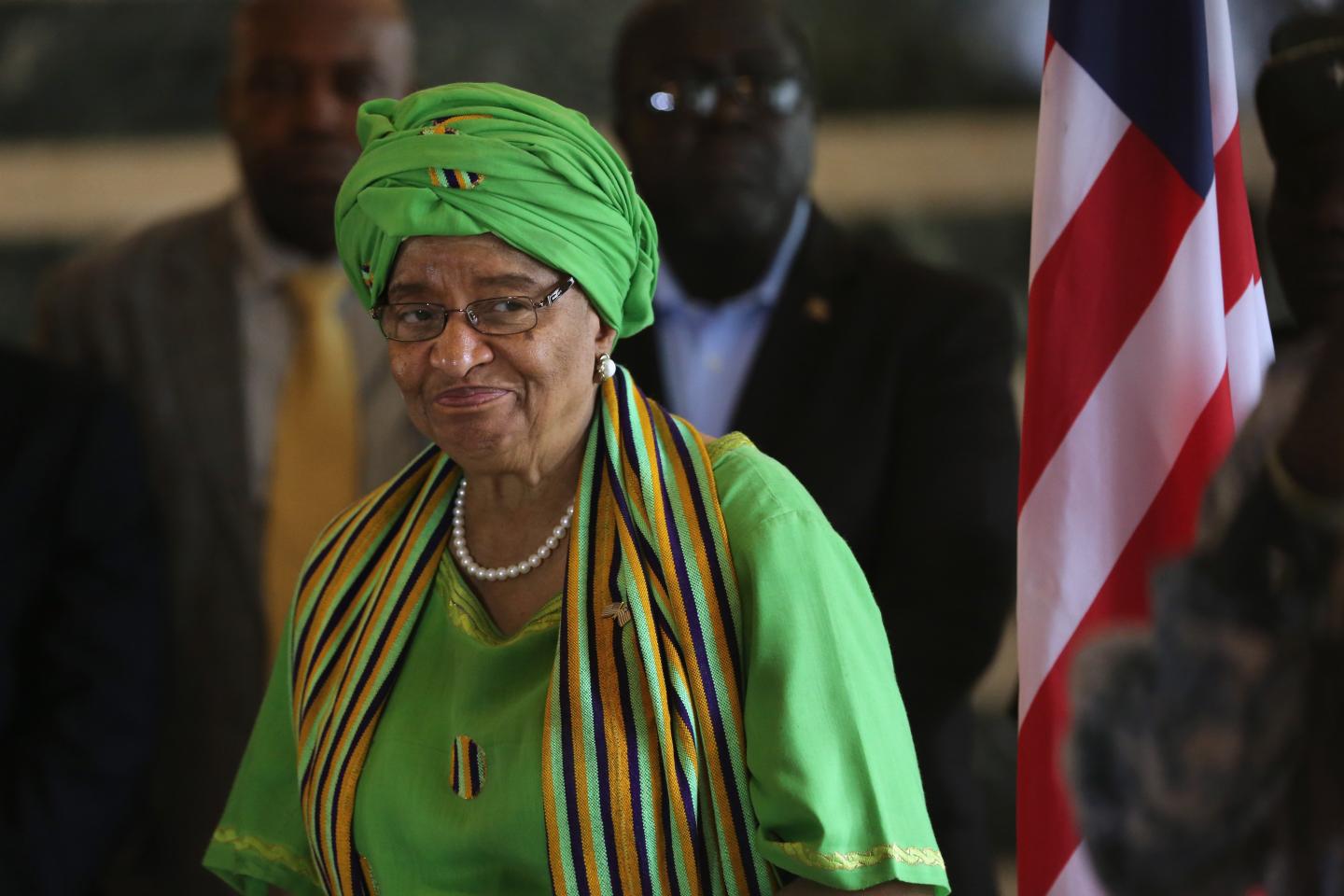 Liberian President Sirleaf And USAID Administrator Shah Hold Press Conference