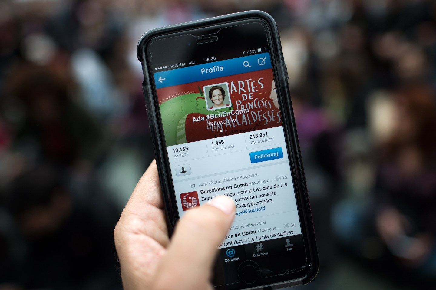 'Barcelona en Comu' Leader Ada Colau Attends Municipal Elections Rally