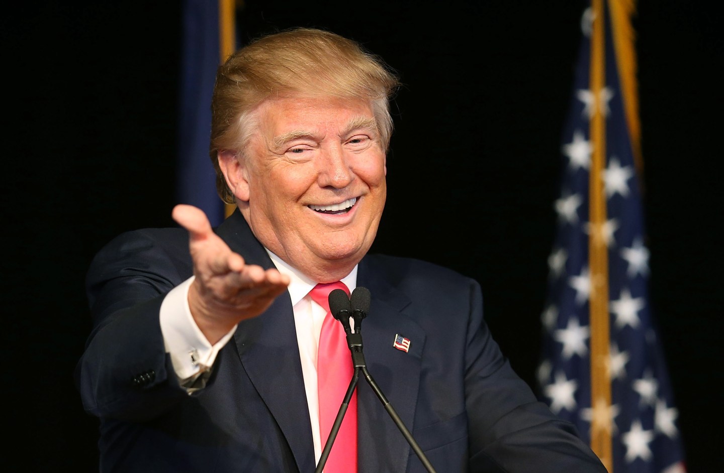Donald Trump Campaigns In New Hampshire Ahead Of Primary