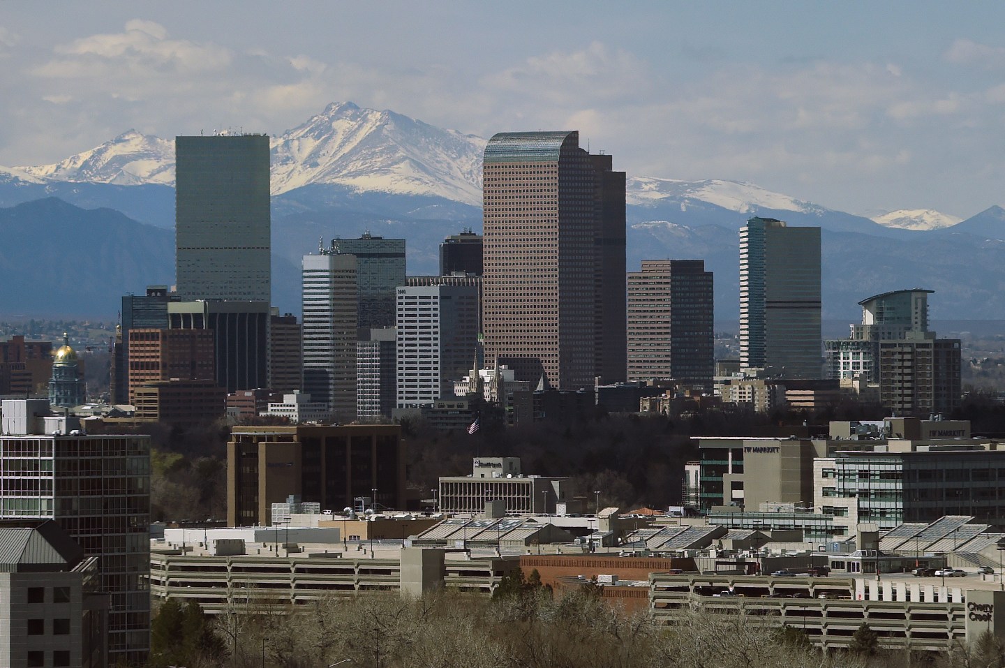 Denver Skyline in Denver , Colorado.