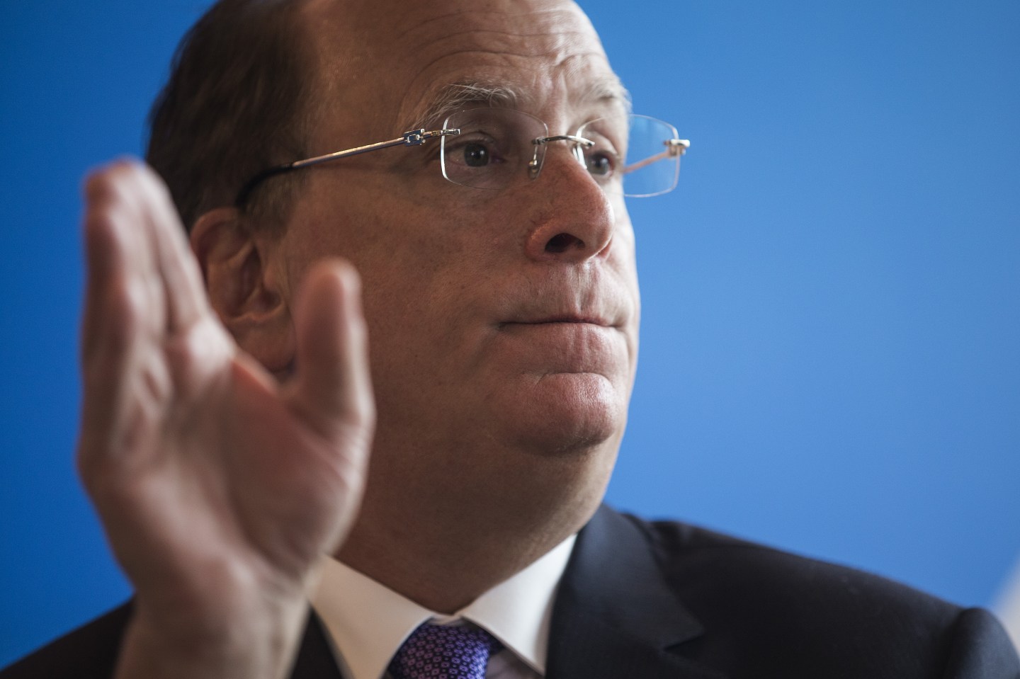 BlackRock Inc. Chairman And CEO Larry Fink Speaks At BlackRock Asia Media Forum