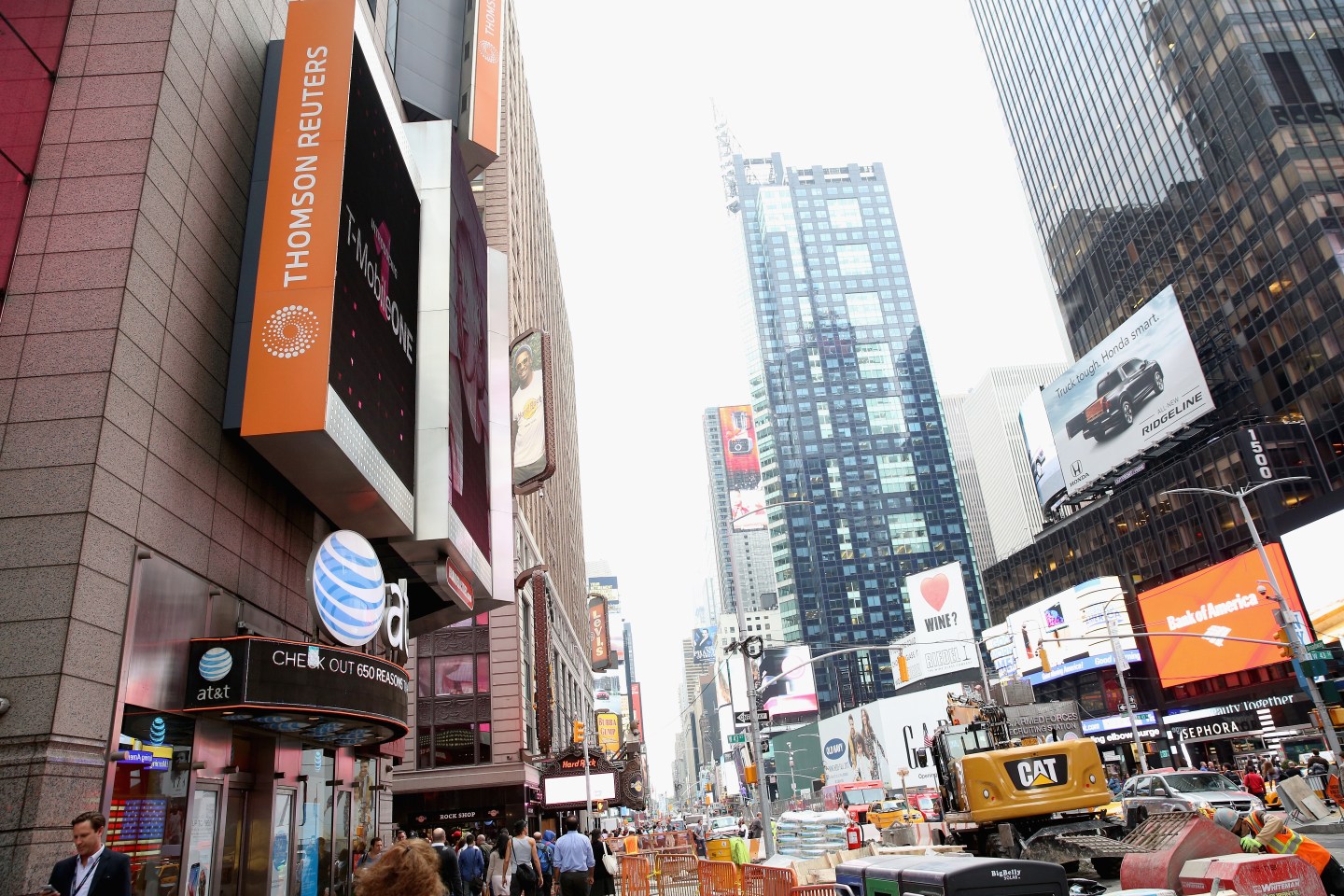 A view outside at Thomson Reuters during 2016 Advertising Week in New York City.