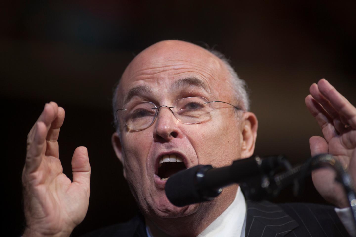 Former New York City mayor Rudy Giuliani.