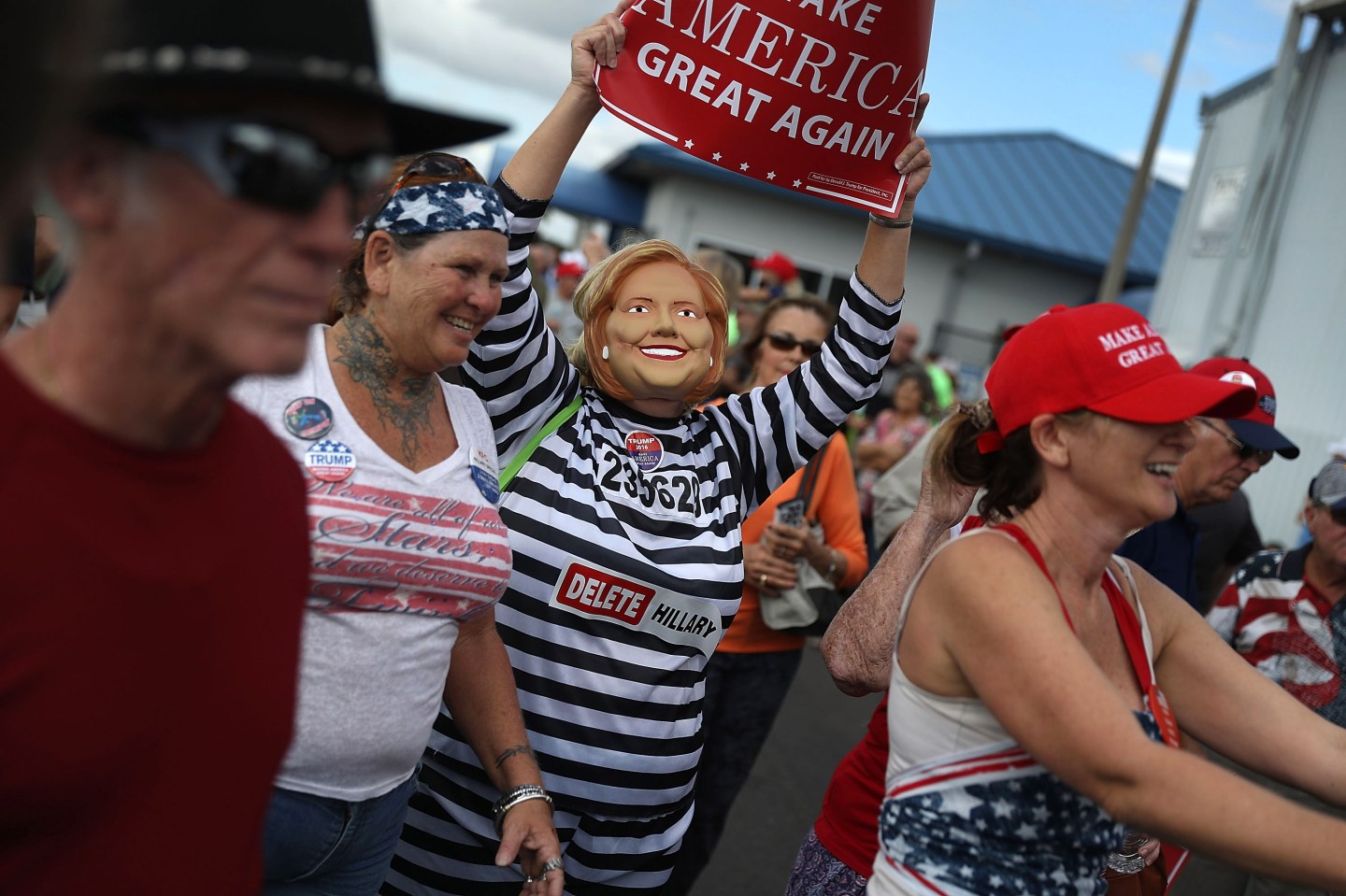 GOP Presidential Nominee Donald Trump Campaigns In Battleground State Of Florida
