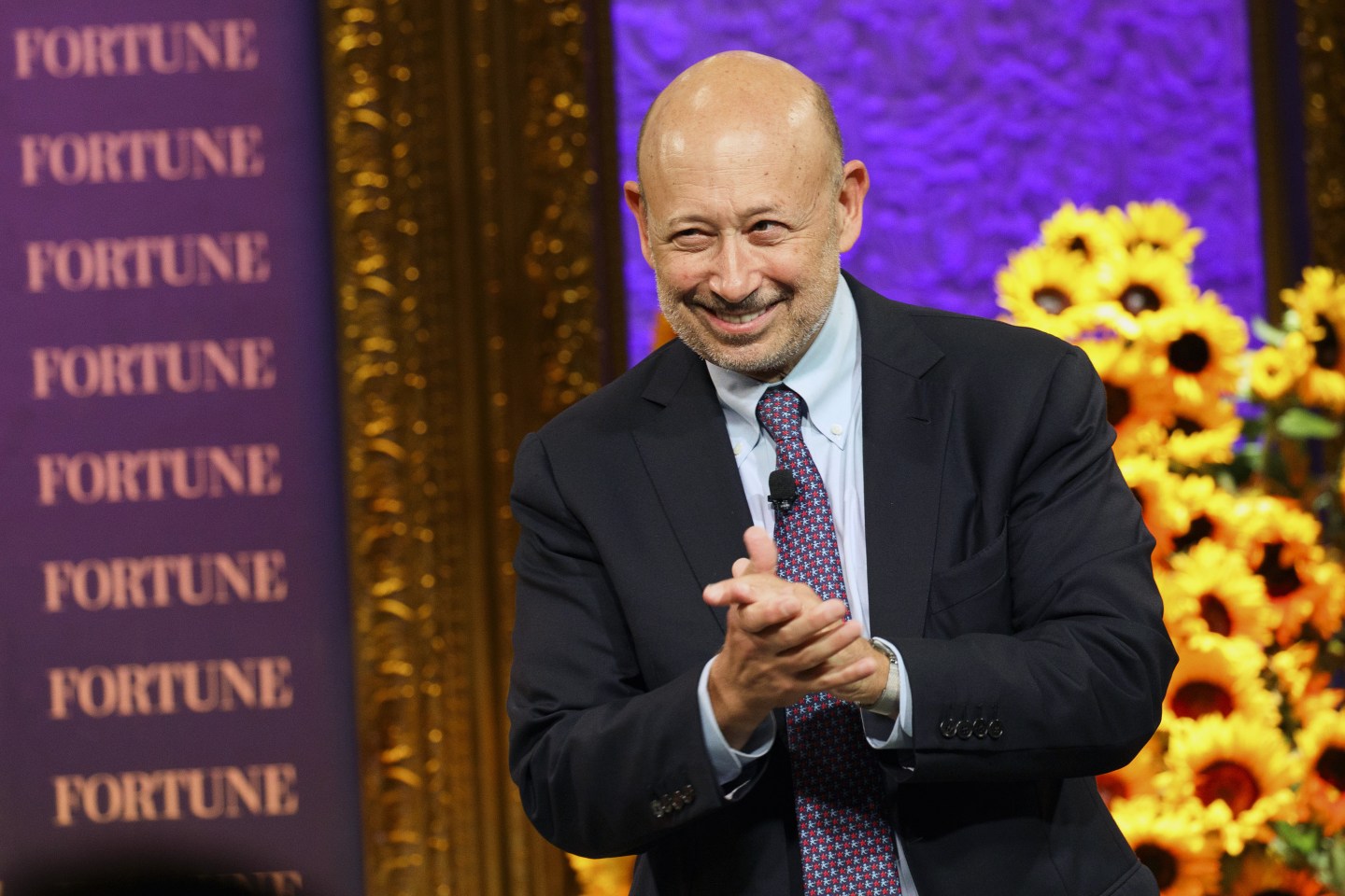 Goldman Sachs’ chairman and CEO, Lloyd Blankfein, at Coins2Day’s Most Powerful Women Summit on Tuesday, Oct. 18, 2016.