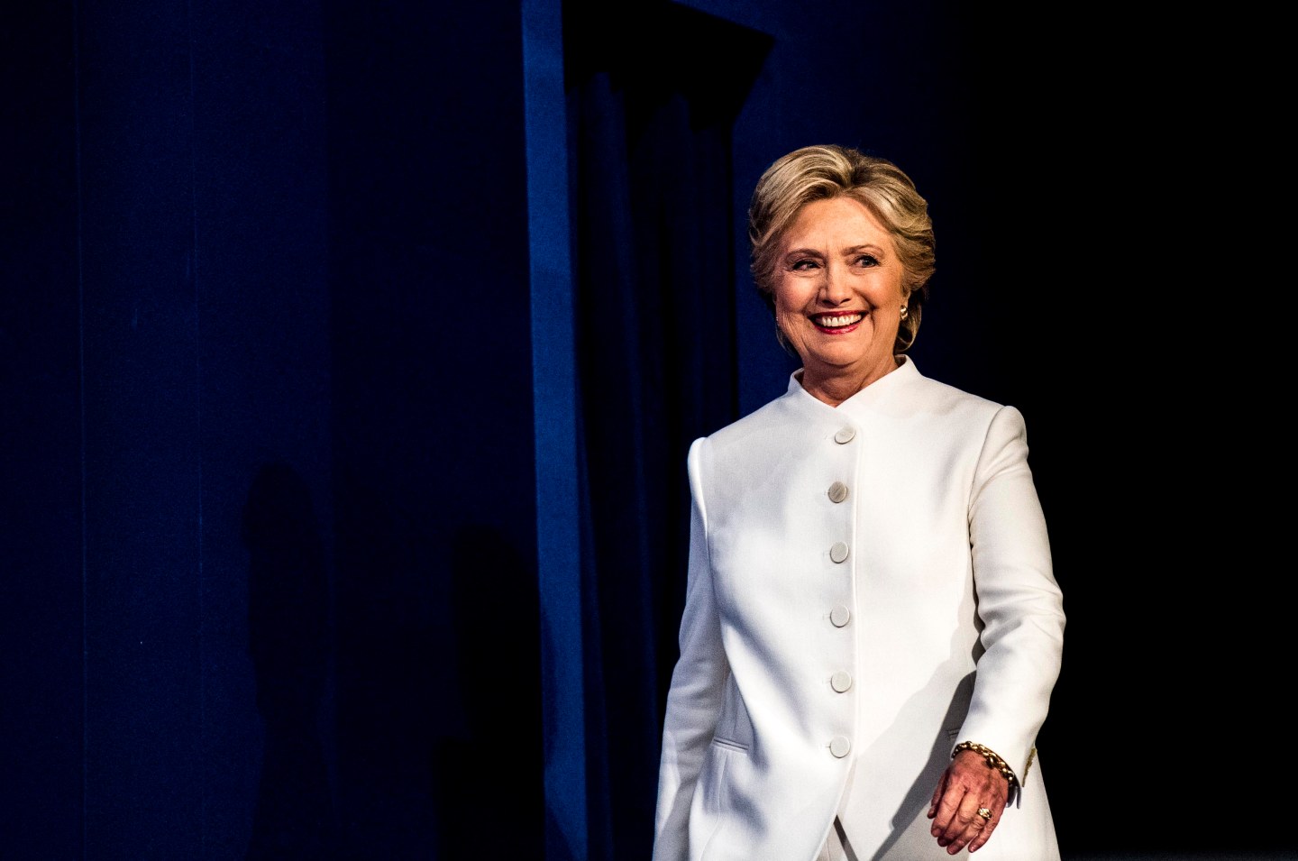 Democratic Nominee for President of the United States former Secretary of State Hillary Clinton