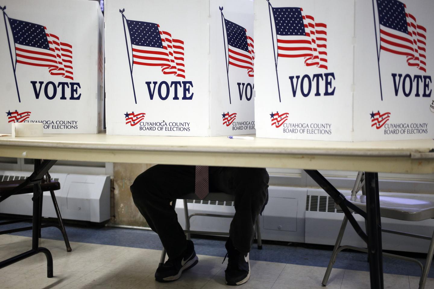 Voters Cast Their Ballots For The 2016 U.S. Presidential Election