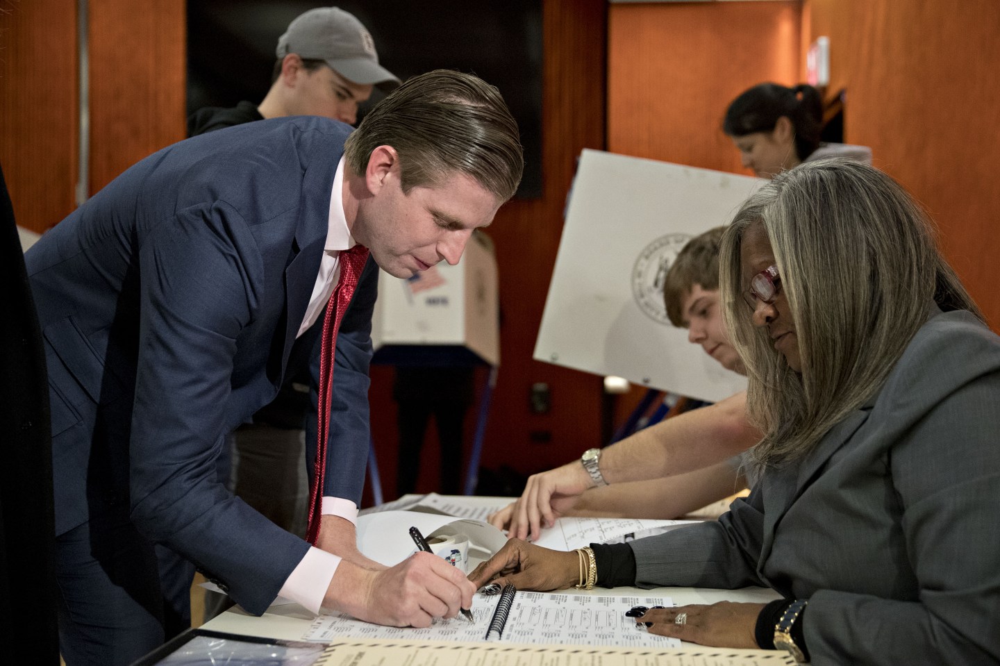 Voters Cast Their Ballots For The 2016 U.S. Presidential Election