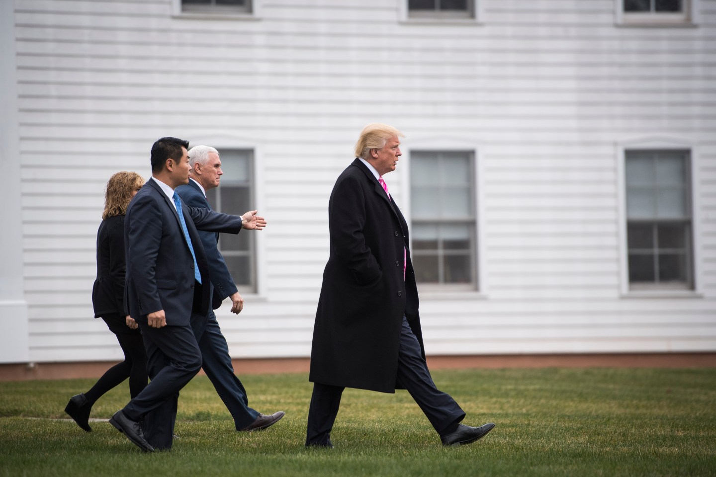 President-elect Donald Trump and Vice President-elect Mike Pence in Bedminster Township, N.J.