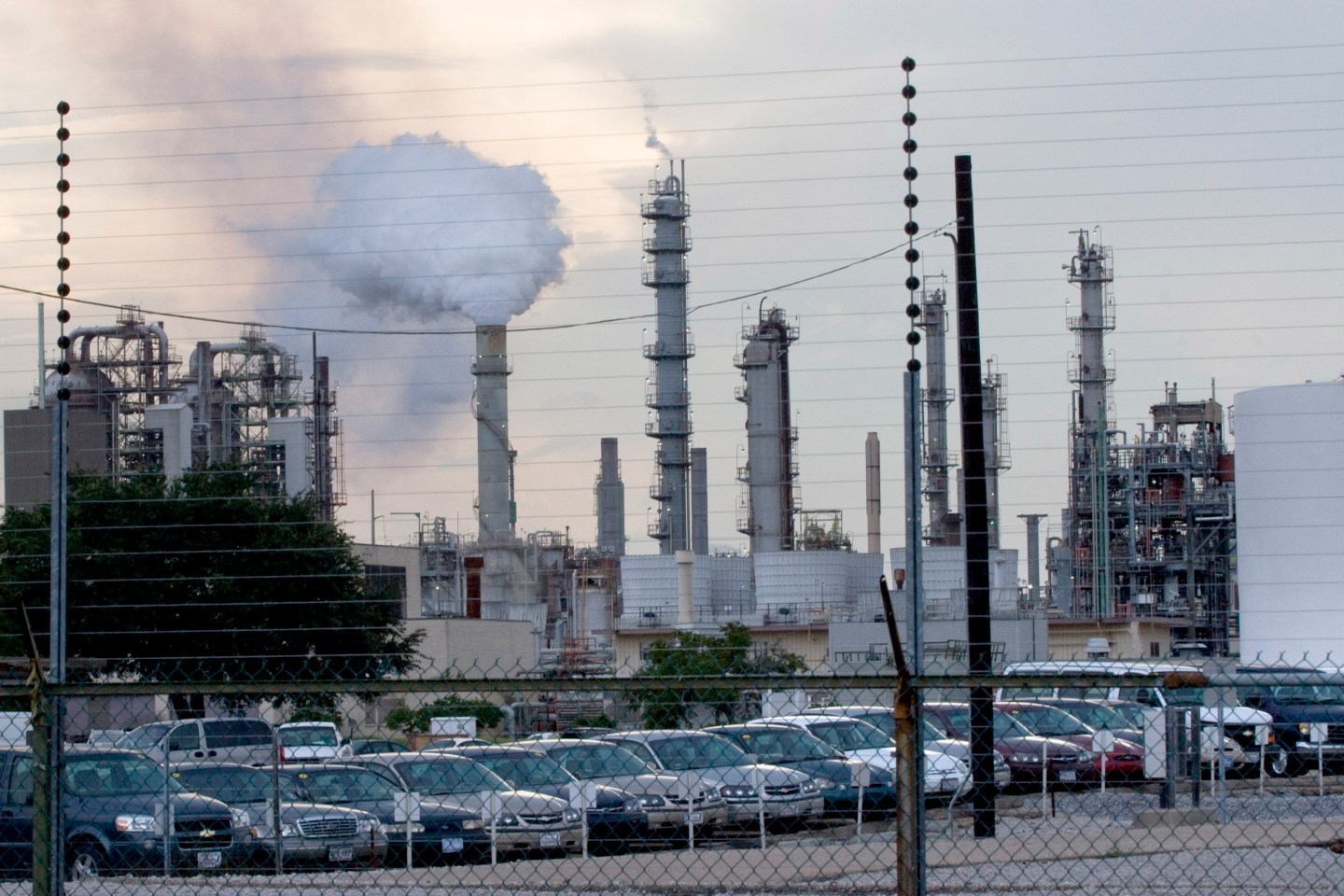 An ExxonMobil refinery in Baton Rouge, Louisiana.
