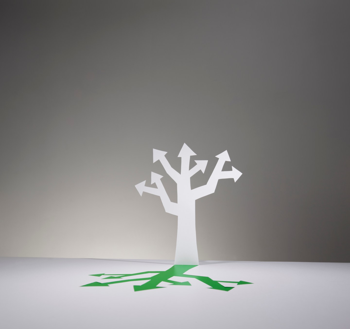 Iconic Tree with Branches of Arrows