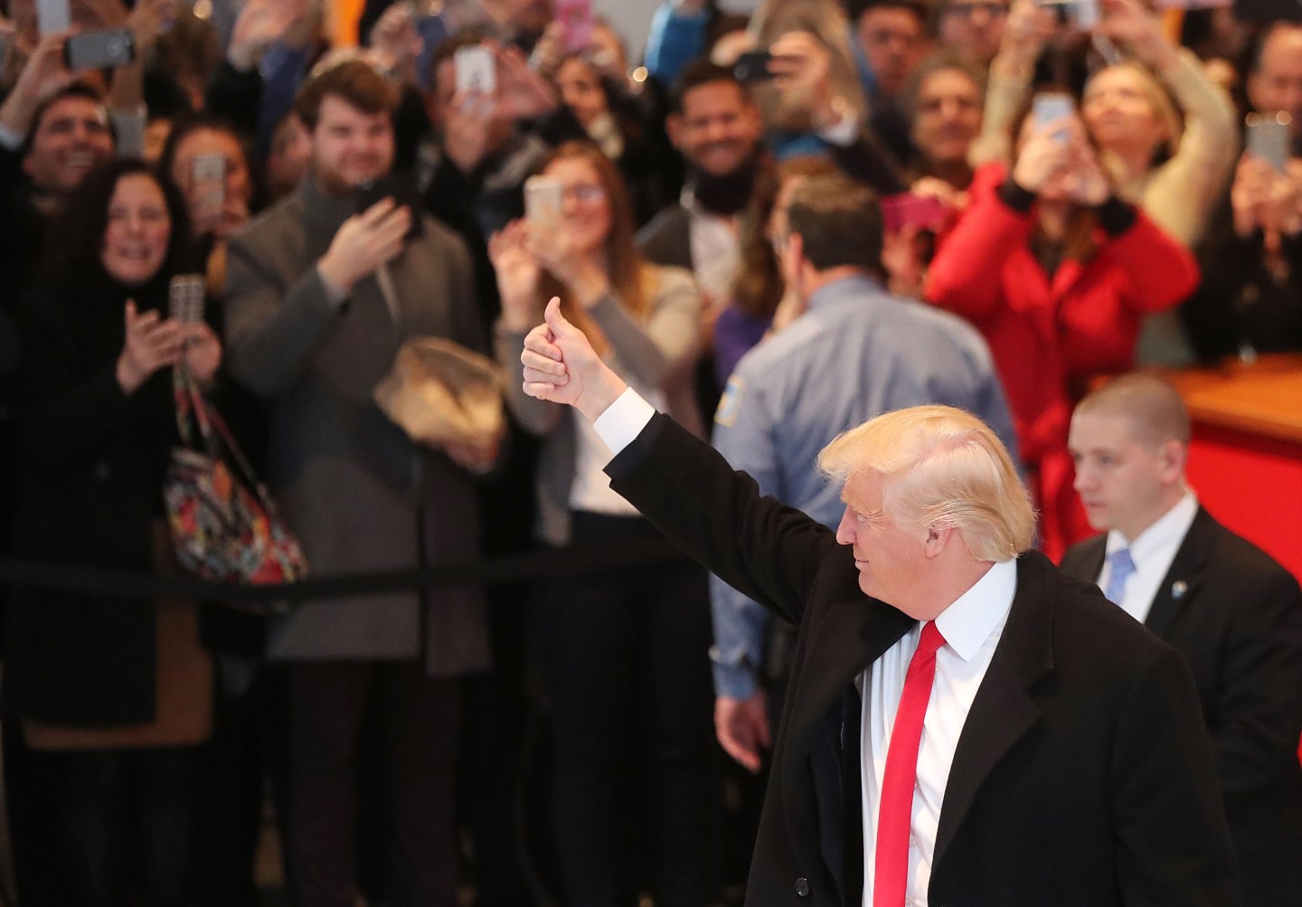 Donald Trump Holds Meeting At The New York Times