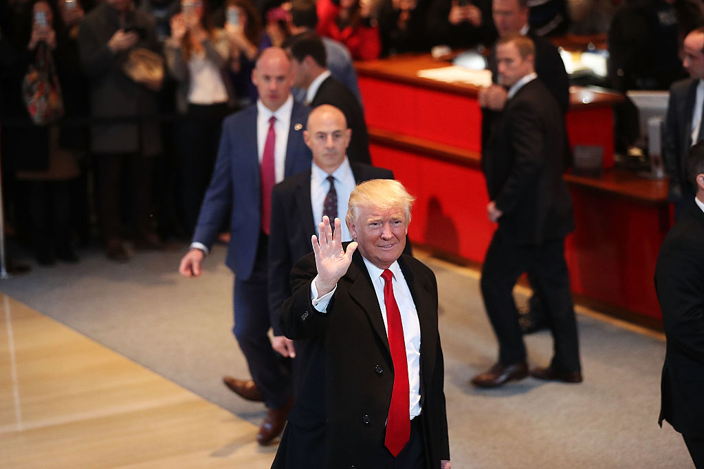 Donald Trump Holds Meeting At The New York Times