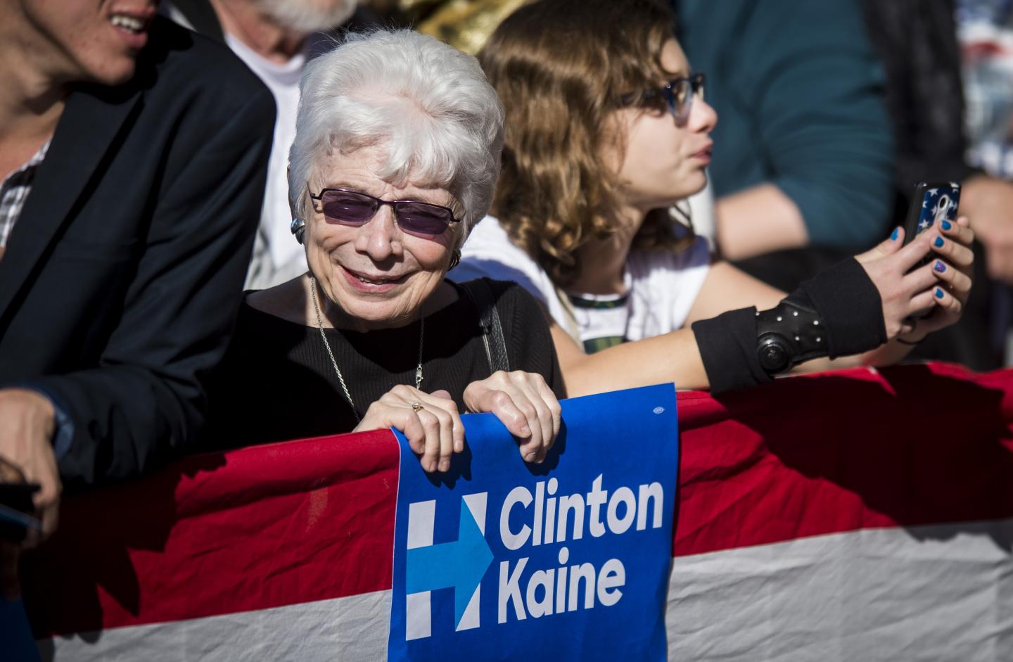 Democratic Presidential Candidate Hillary Clinton Holds Pittsburgh Campaign Rally