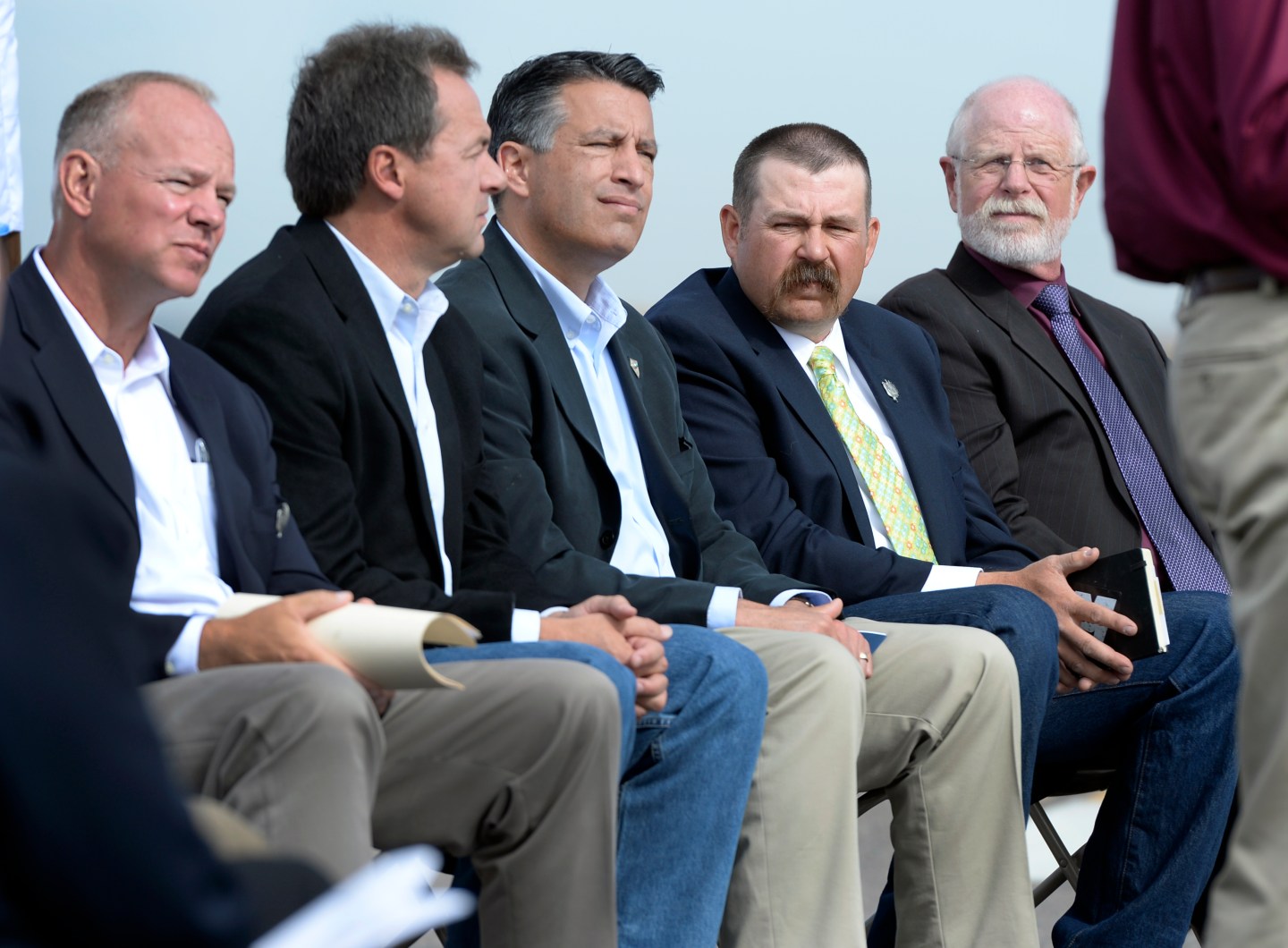 U.S. Secretary of the Interior Sally Jewell joins western governors and other officials at the Rocky Mountain Arsenal National Wildlife Refuge in Denver.