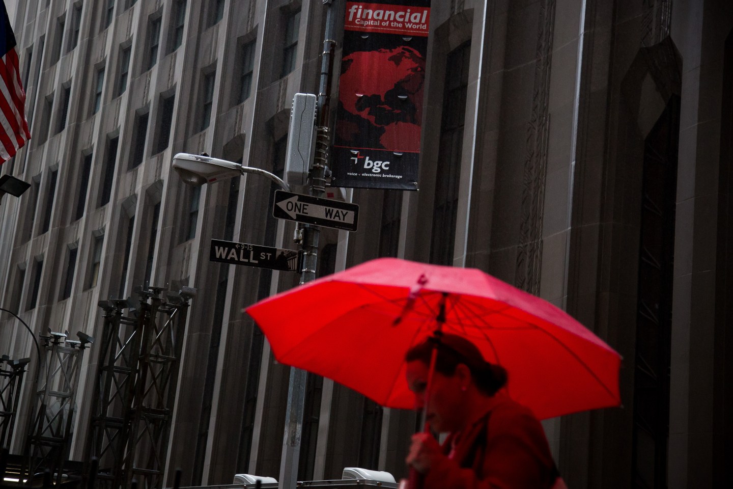 Views Of Wall Street As U.S. Stocks Erase Losses