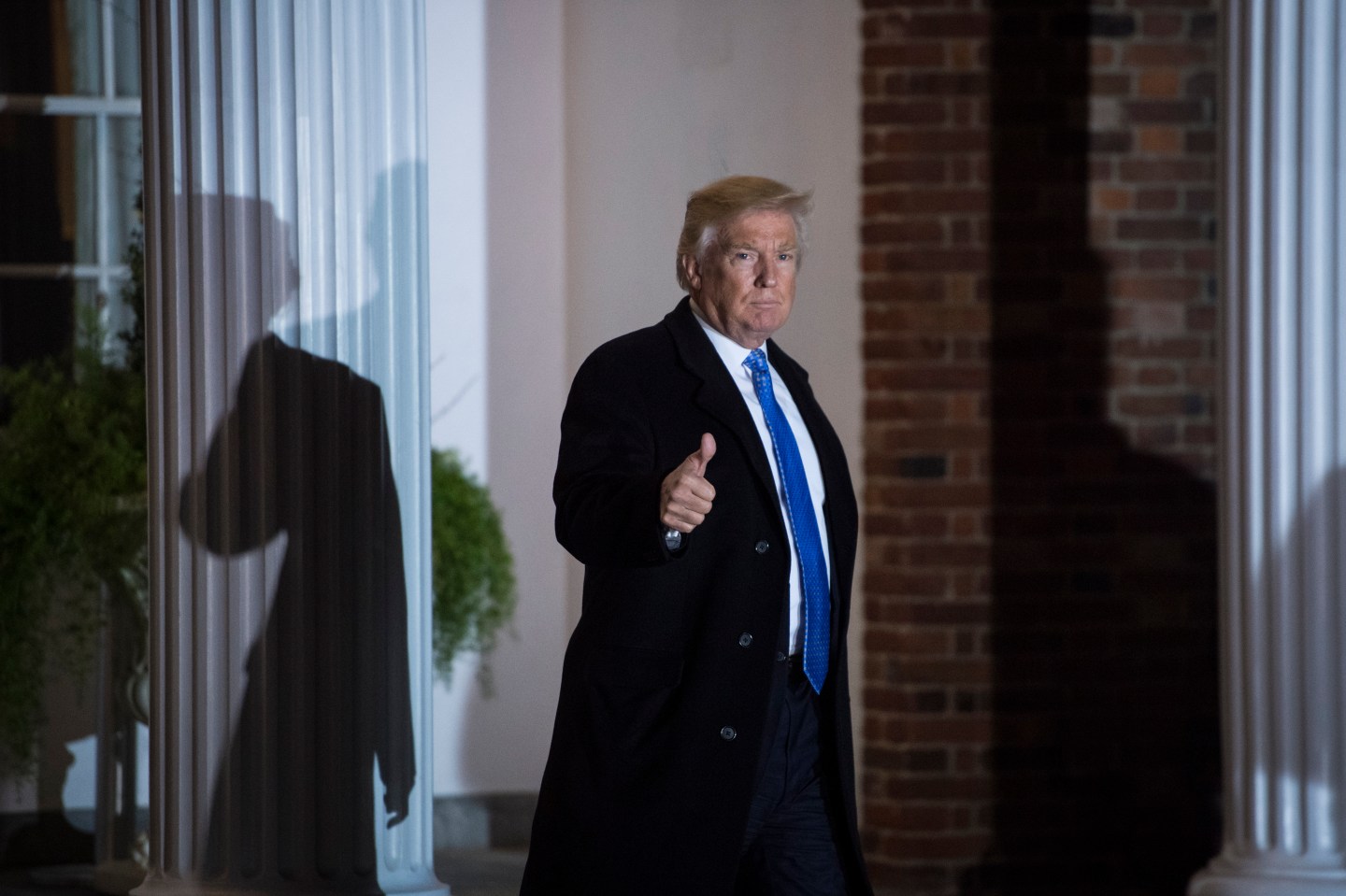 Republican presidential elect Donald Trump at Trump National Golf Club Bedminster in Bedminster Township, N.J.