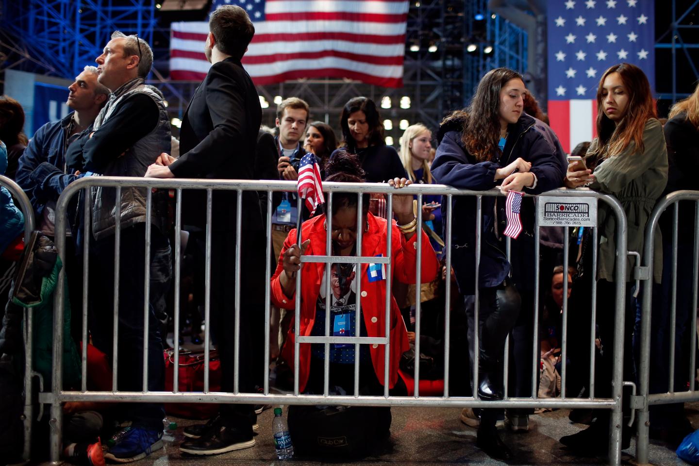 Democratic Presidential Nominee Hillary Clinton Holds Election Night Event In New York City