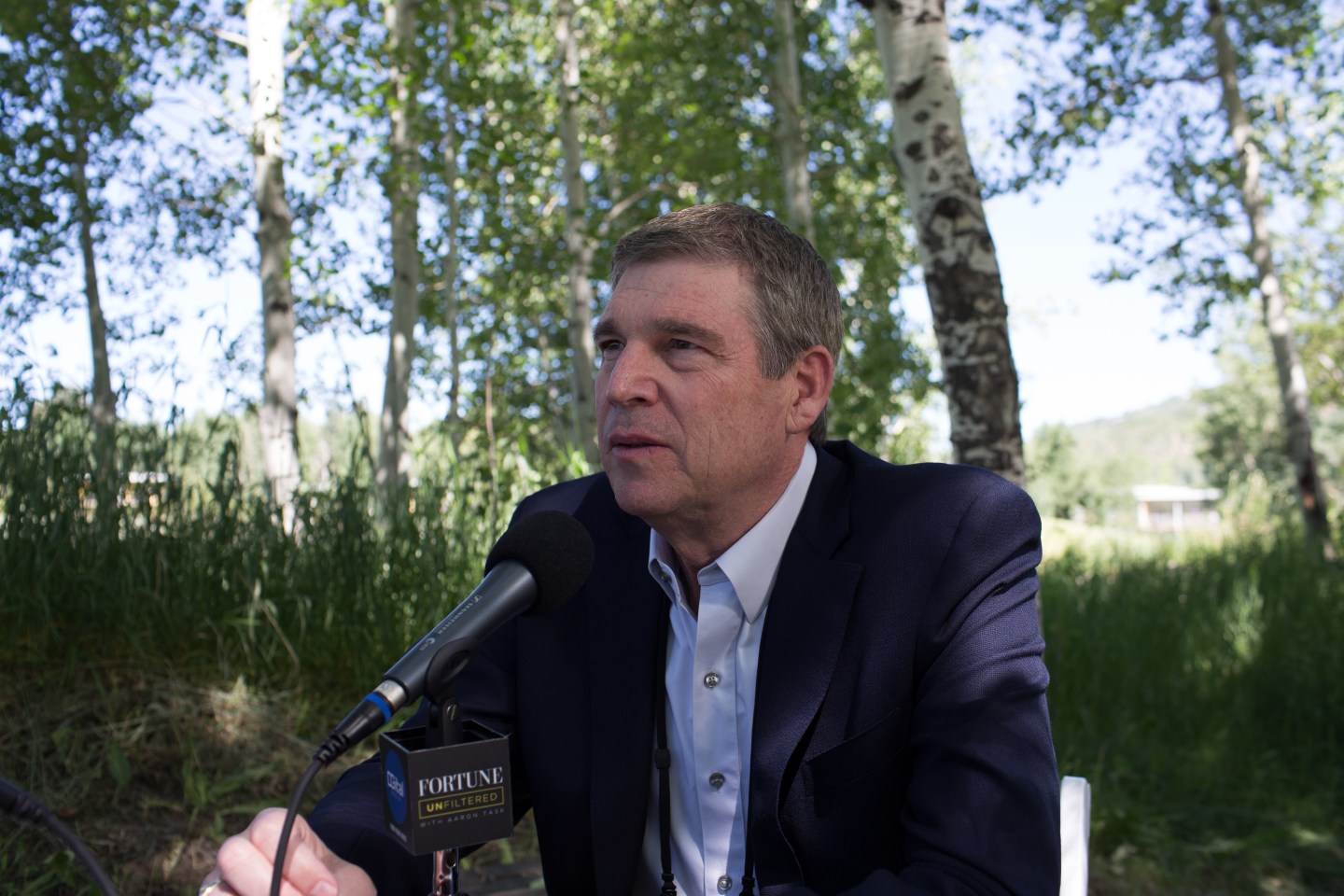 Dave Brandon at the taping of Fortune Unfiltered.
