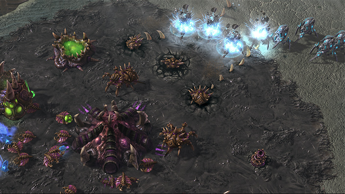 starcraft protoss lurkers screenshot