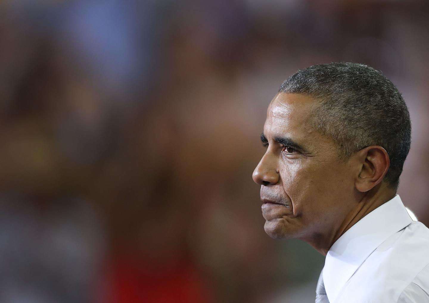 President Obama Campaigns For Hillary Clinton In Orlando, Florida