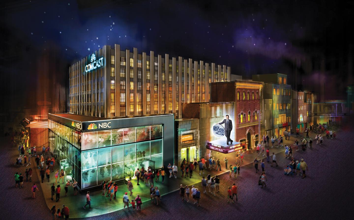 In Spring 2017, fans will be immersed in the world of America’s No. 1 late-night talk show “The Tonight Show” in a brand-new attraction in Universal Studios Florida – “Race Through New York Starring Jimmy Fallon.” Guests will get up close and personal with the show’s most hilarious segments before taking off on a wild and zany race through New York against Jimmy Fallon himself. © Universal Orlando Resort