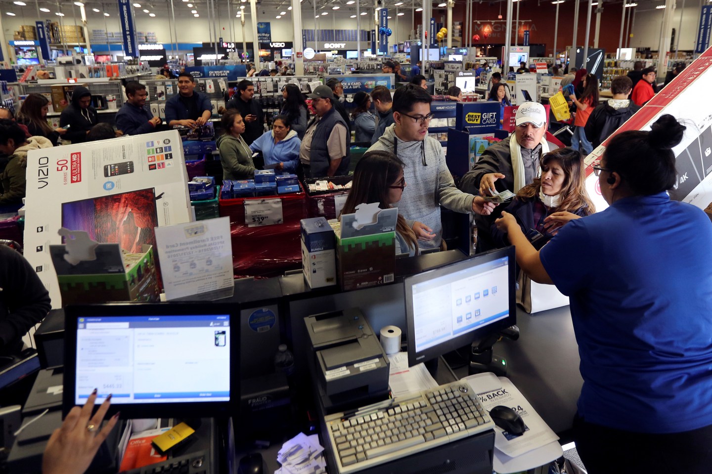 Black Friday shoppers at Best Buy