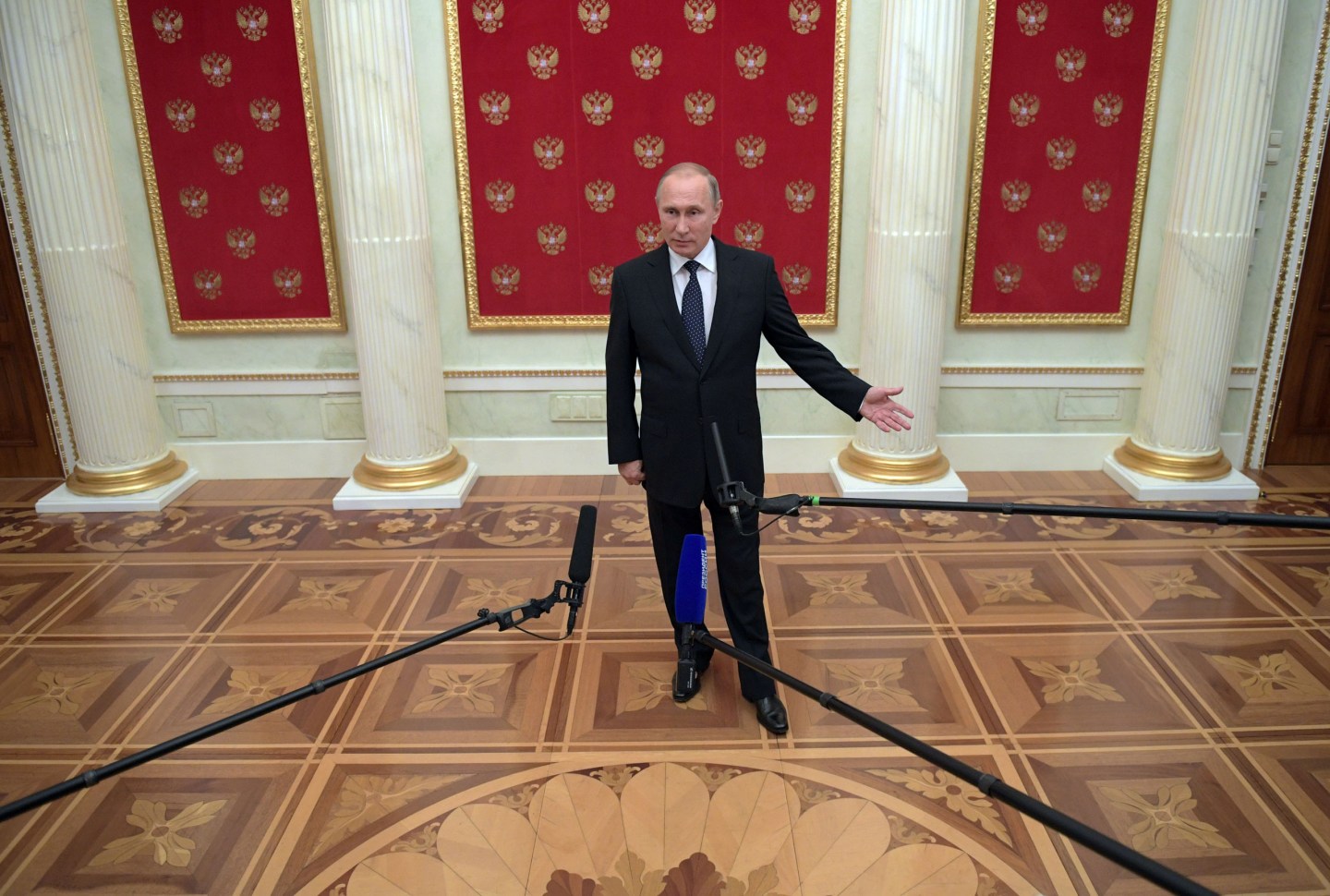 President Vladimir Putin answers media questions
