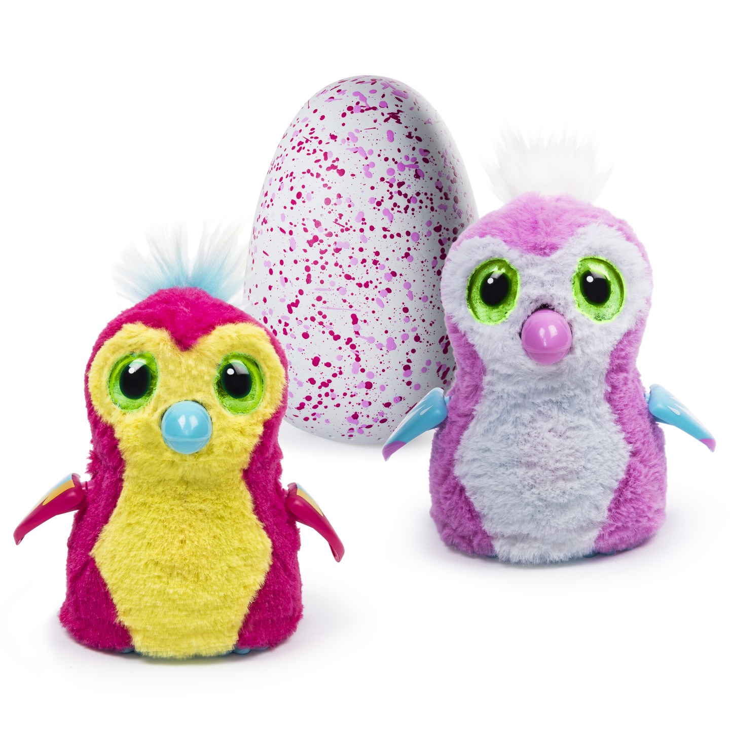Spin Master offers a couple different species of Hatchimals, including these Pengualas.