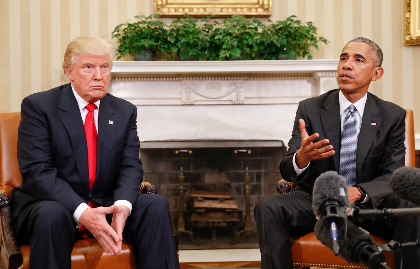 Barack Obama, Donald Trump