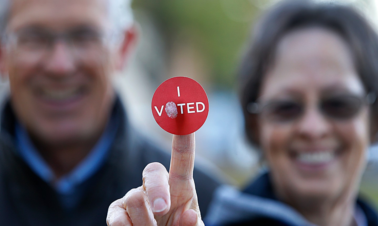 Nation Goes To The Polls In Contentious Presidential Election Between Hillary Clinton And Donald Trump