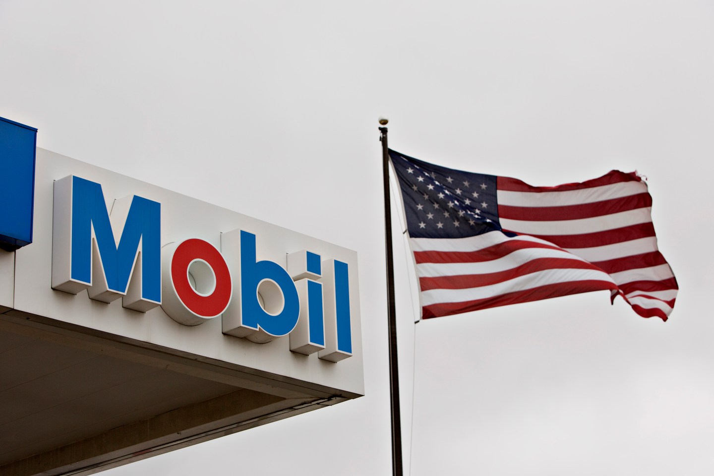 An Exxon Mobile Corp. Gas Station Ahead Of Earnings Figures