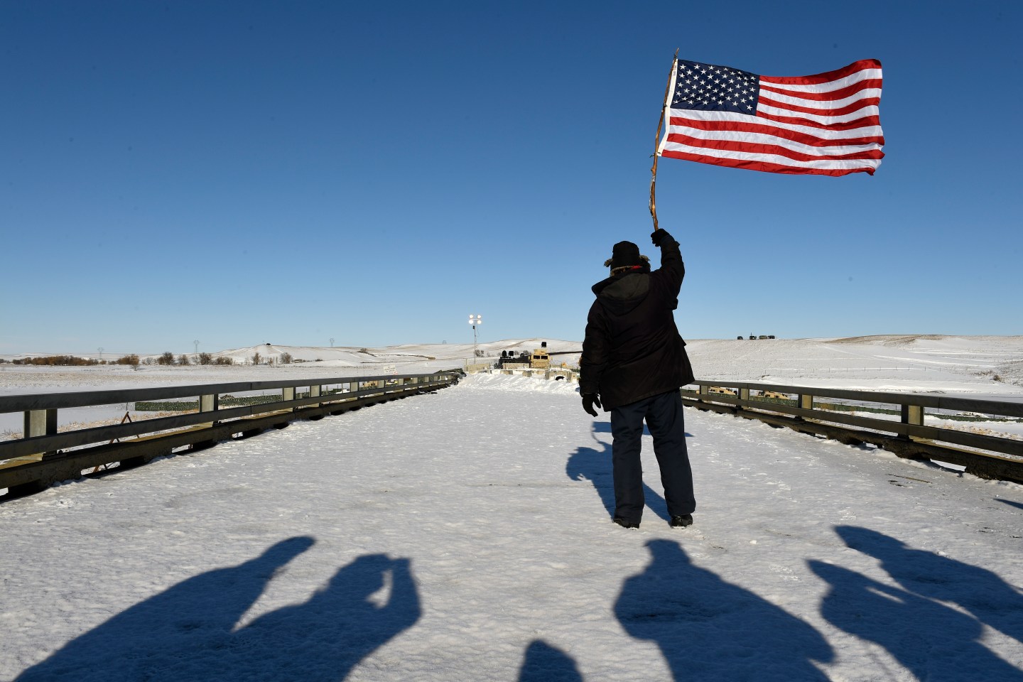 Standing Rock encampment near Cannon Ball, North Dakota
