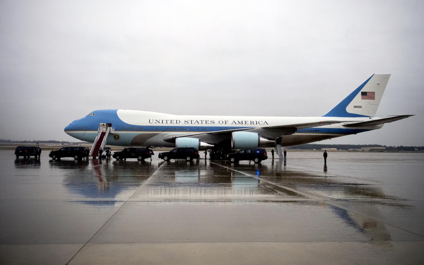 President Boards Air Force One As Trump Slams Planemaker For 'Ridiculous' Costs