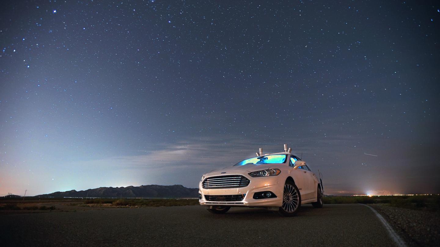 Ford Fusion Autonomous Research Vehicles Use LiDAR Sensor Techno
