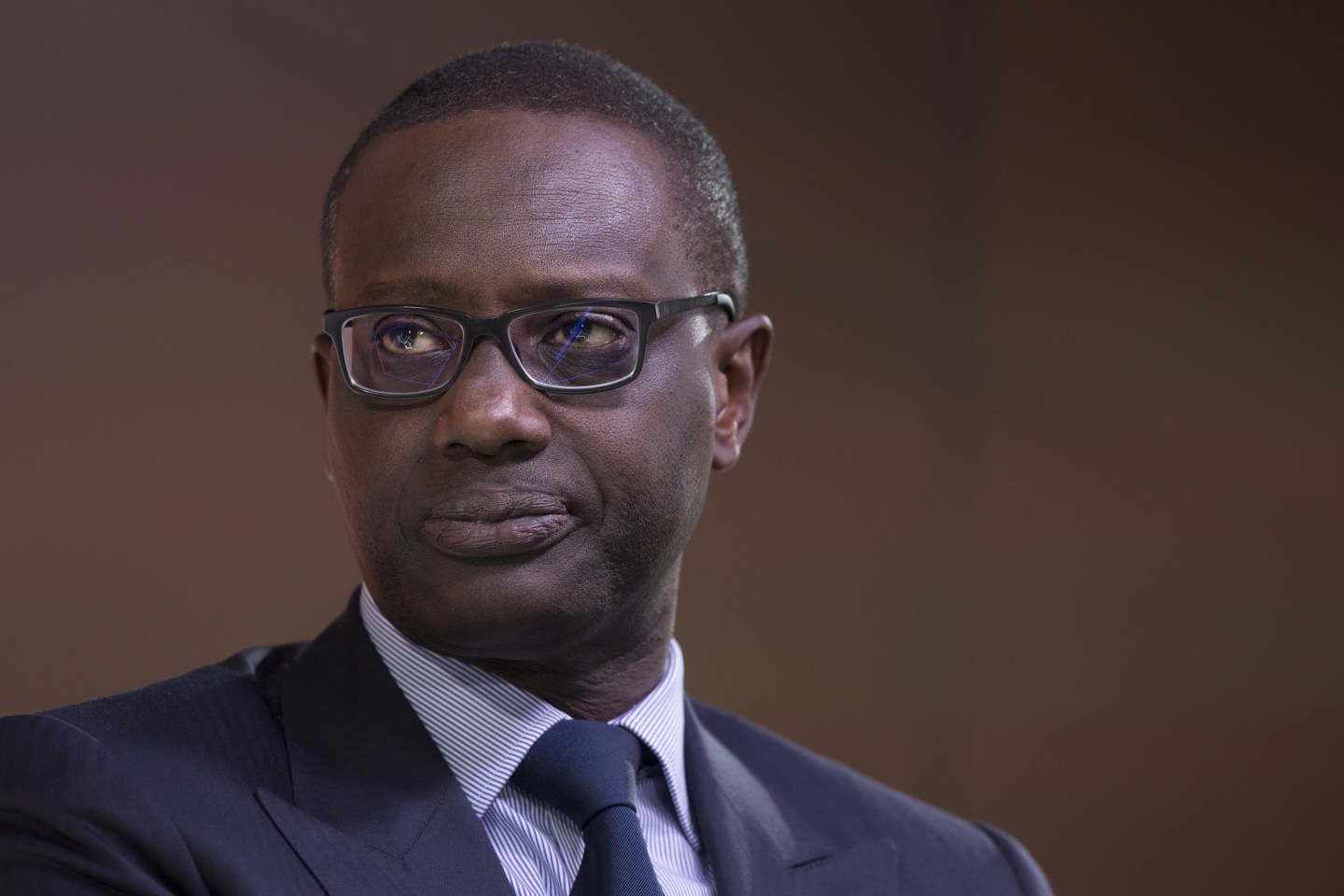 Tidjane Thiam, chief executive officer of Credit Suisse Group AG, speaks at the Bloomberg Markets Most Influential Summit in London, U.K., on Wednesday, Sept. 28, 2016.