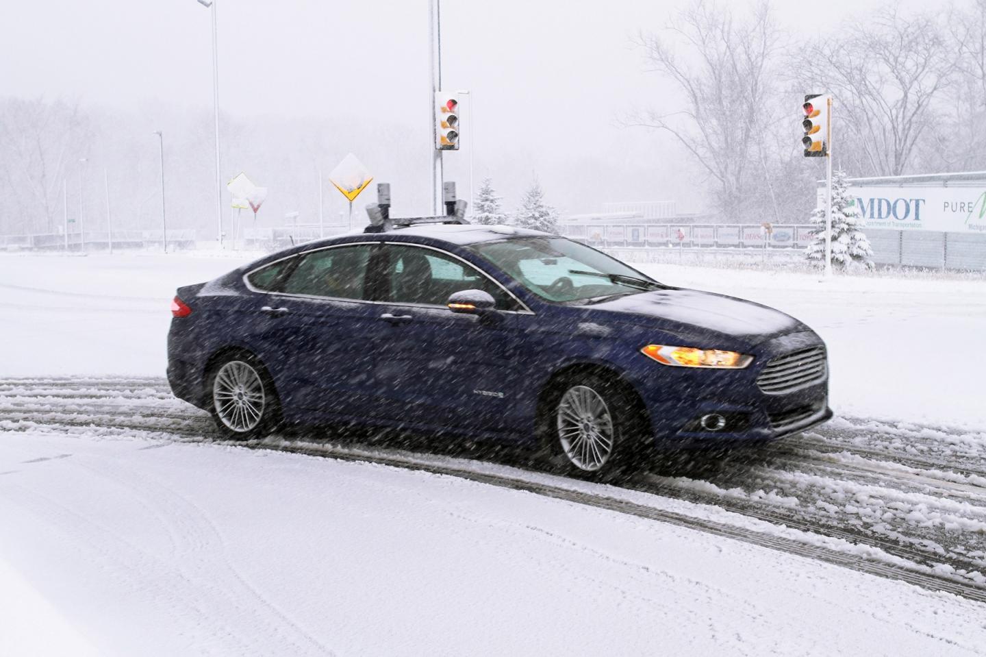 Ford Conducts Industry-First Snow Tests of Autonomous Vehicles