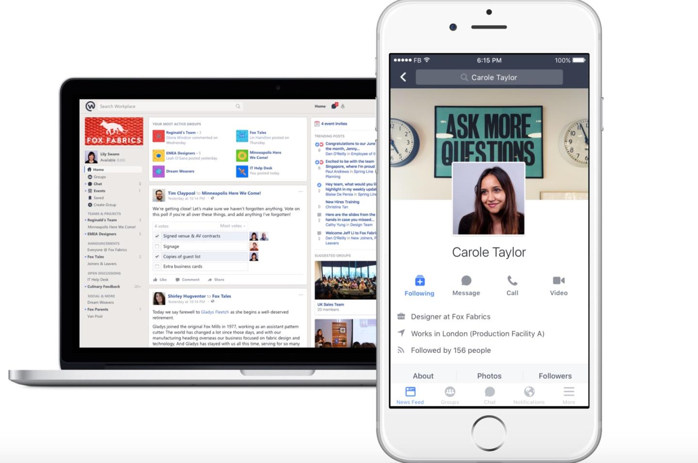 Facebook To Offer Free Version of its Slack Killer