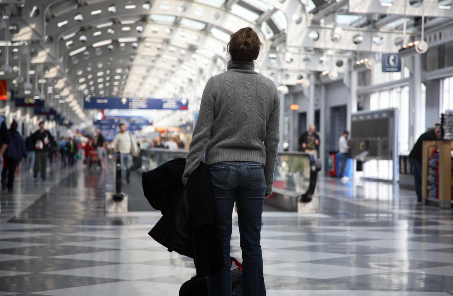 Frustrated Airport Traveler