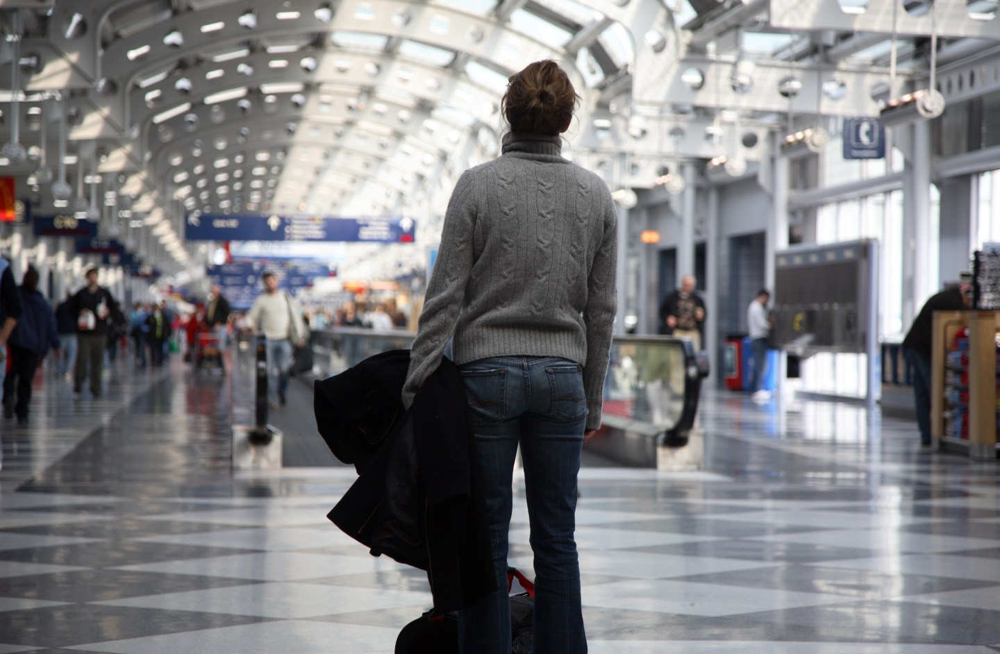 Frustrated Airport Traveler