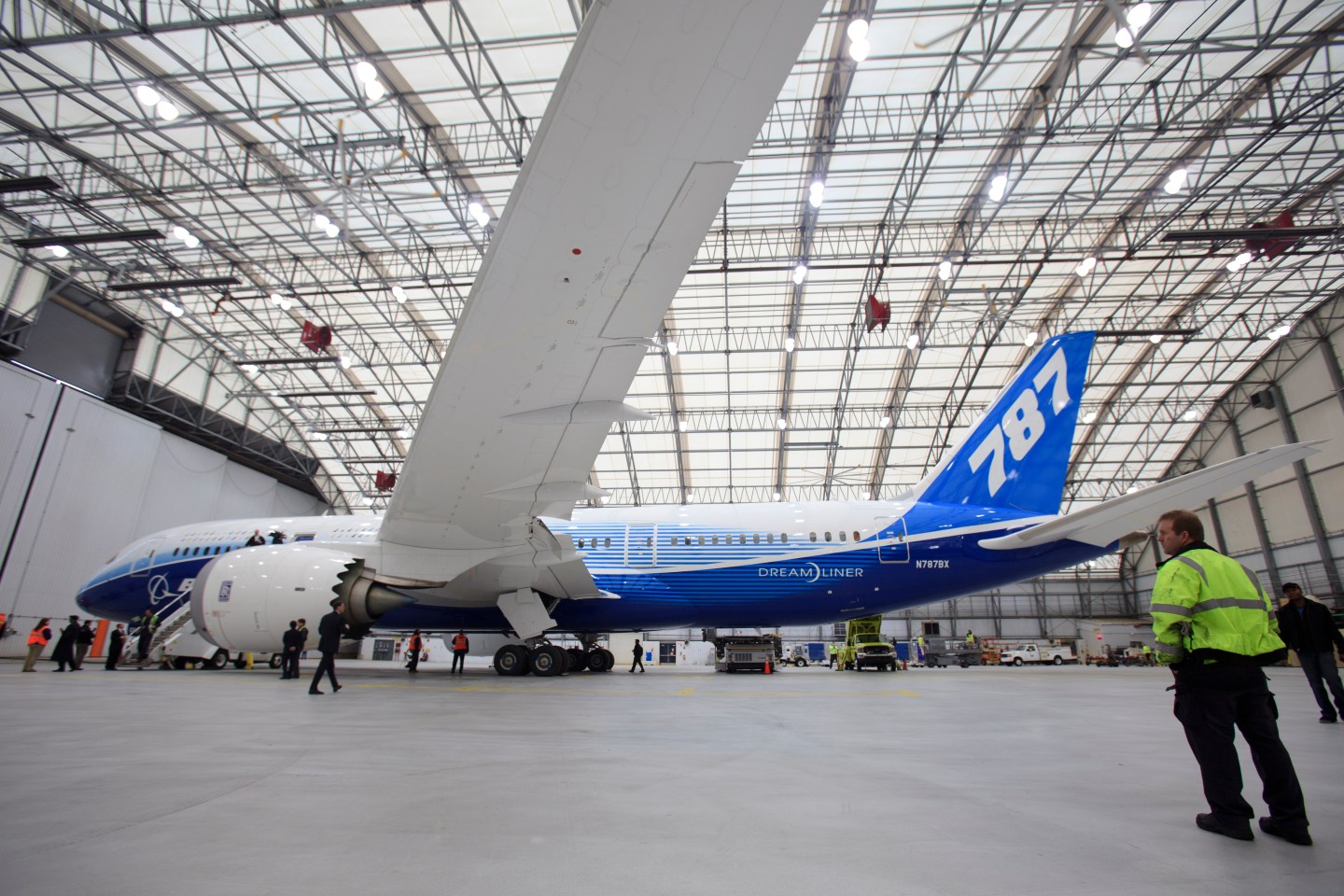 Boeing's New 787 Dreamliner's Boston Debut