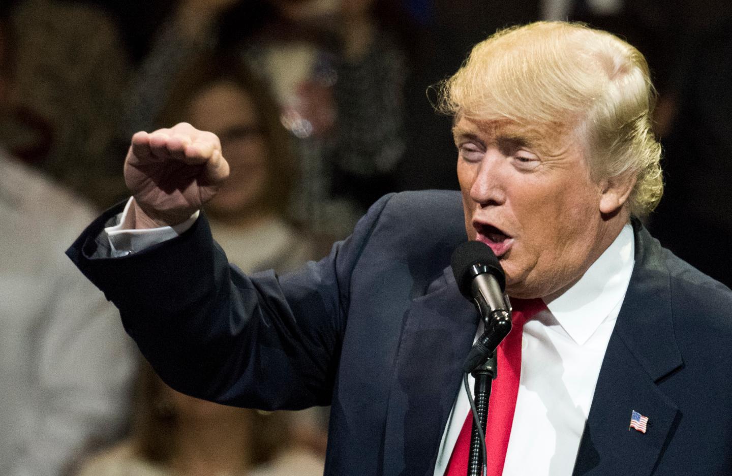 President-Elect Donald Trump And Vice President Elect Pence Hold Election Victory Rally In Ohio