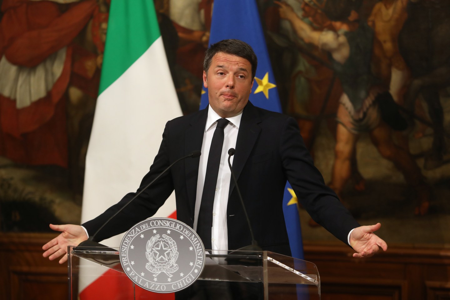 Italians React To Results Of The Constitutional Reform Referendum