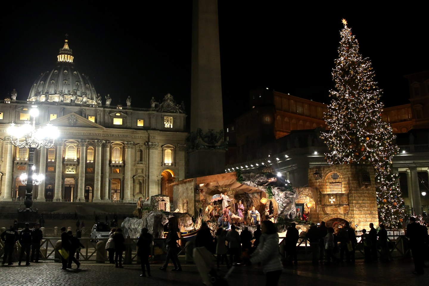 Christmas Atmosphere In Rome