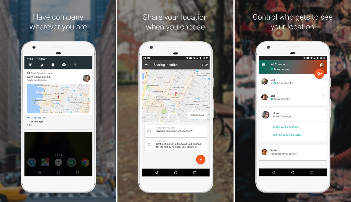Google&#8217;s images of the app.