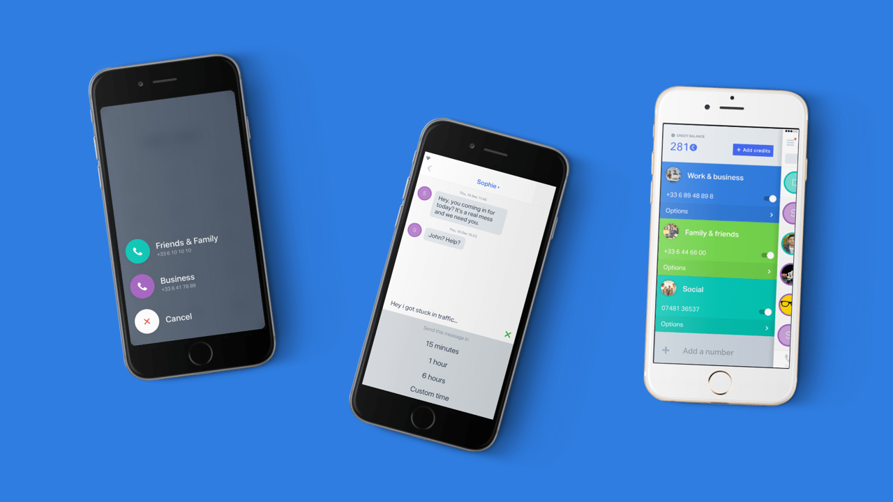 The onoff calling app