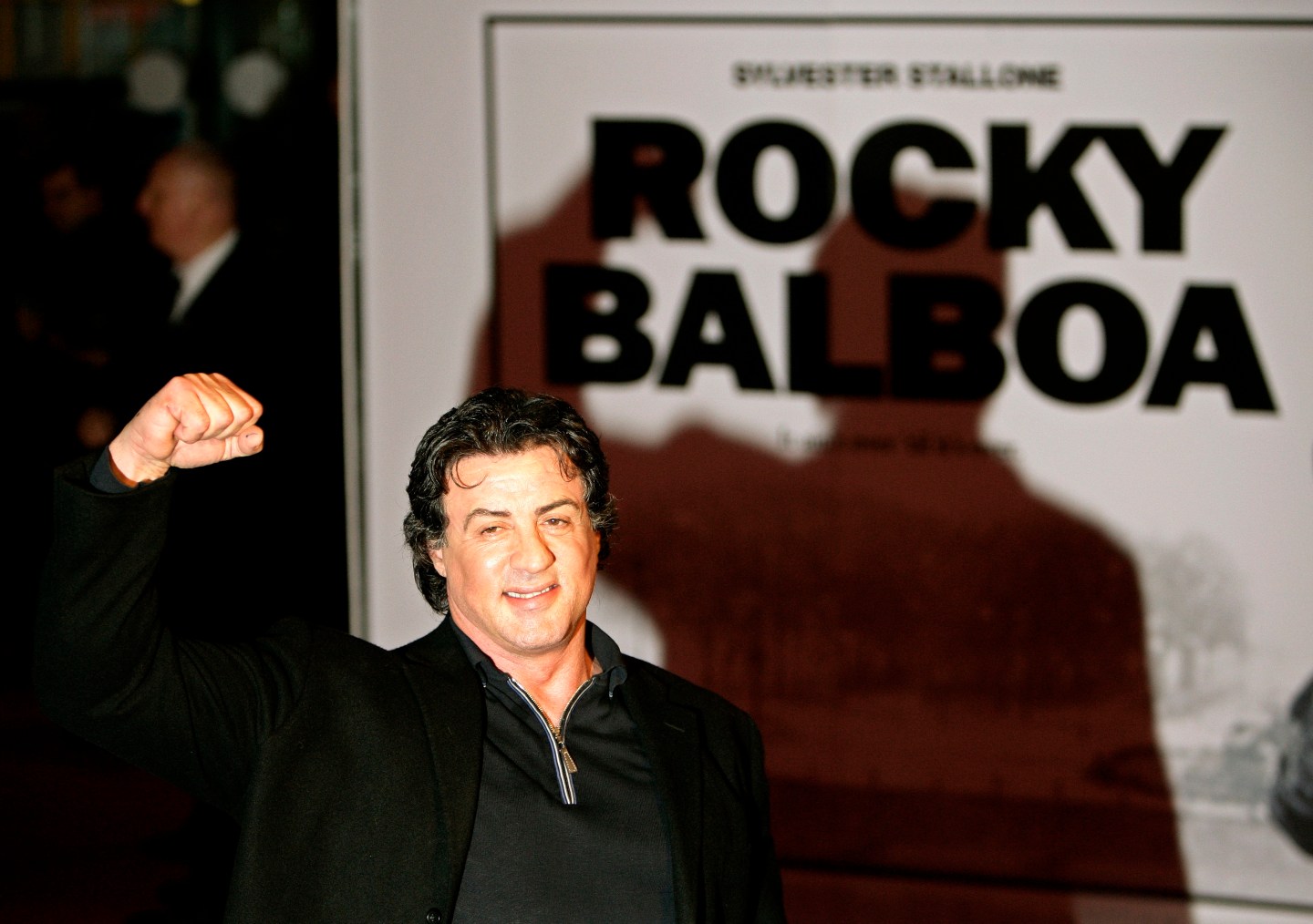 U.S. actor Stallone arrives for the British premiere of 'Rocky Balboa' in London