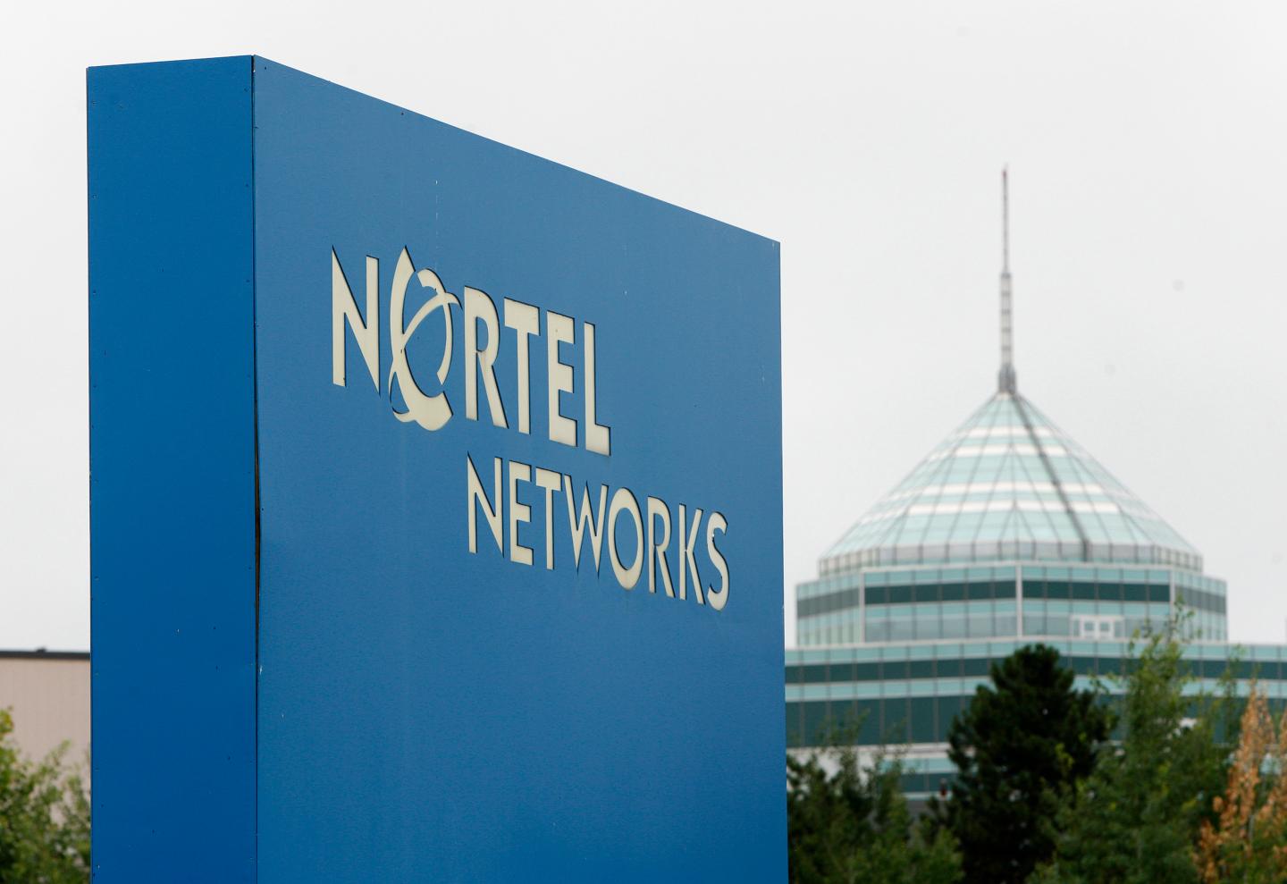 A sign is pictured outside Nortel's Carling Campus in Ottawa