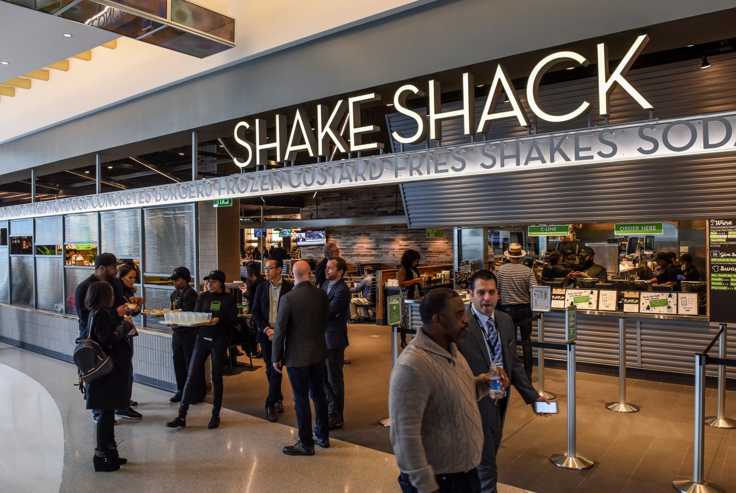 Local politicians and corporate officials hold a press event to launch the MGM National Harbor casino and hotel in Oxon Hill, MD.